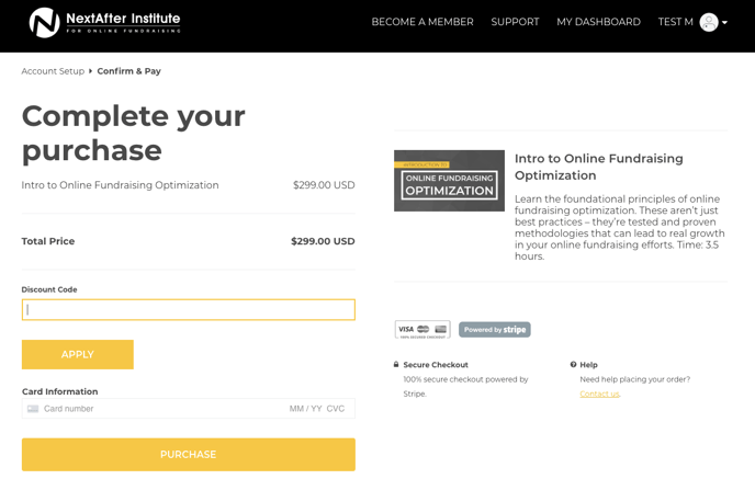 Create and use payment discount codes
